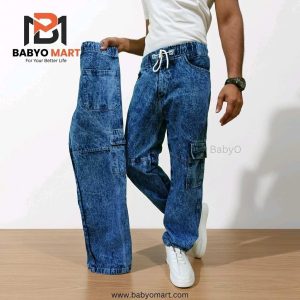 six pocket baggy pants (acid wash)